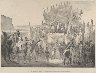 Military Festival at Boulogne with Napoleon Distributing Stars of the Legion of Honor by Victor Adam