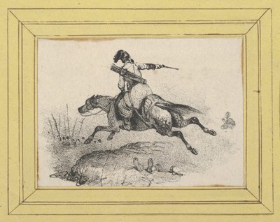 Soldier on Galloping Horse by Victor Adam