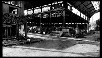 Demolition of the central market in Paris, in August 1971 by Victor Baltard