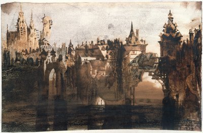 Town with a Broken Bridge by Victor Hugo