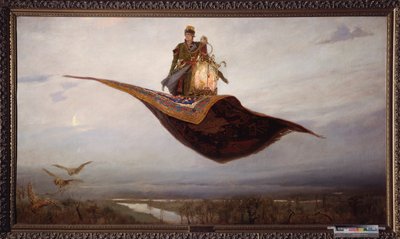 Riding a Flying Carpet by Victor Mikhailovich Vasnetsov