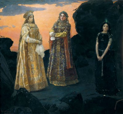 Three Tsarevnas of the Underground Kingdom by Victor Mikhailovich Vasnetsov