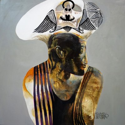 Enigmatic Tribal Portrait by Victor Tkachenko