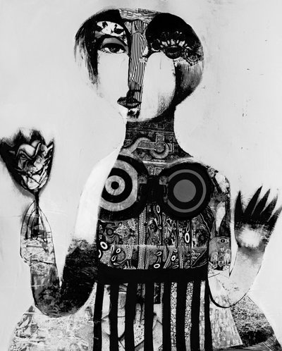 Mysterious Abstract Woman by Victor Tkachenko