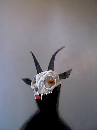 Mystic Goat Skull by Victor Tkachenko