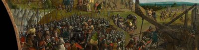 Conquest of Jerusalem by Titus (predella) by Vienna Master of Mary of Burgundy
