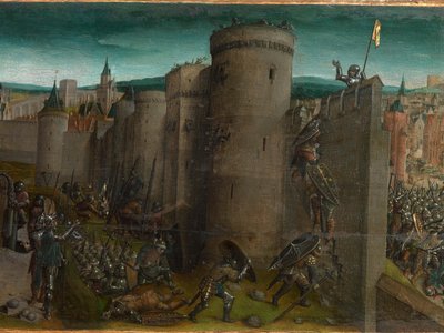 Conquest of Jerusalem by Titus by Vienna Master of Mary of Burgundy
