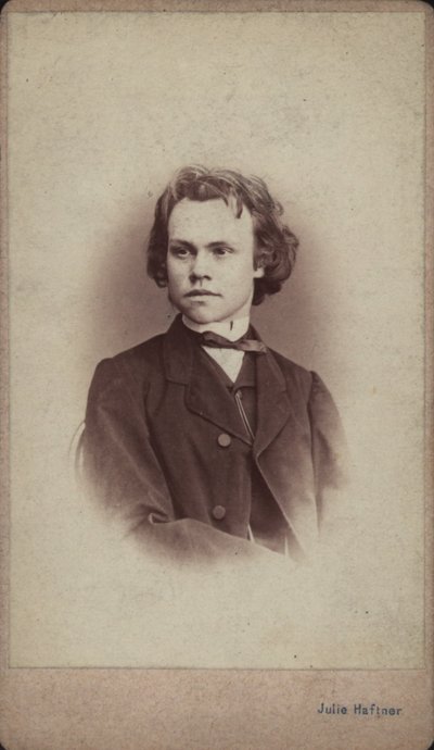 Portrait of the composer Anton Rubinstein by Vienna . Photo studio Julie Haftner