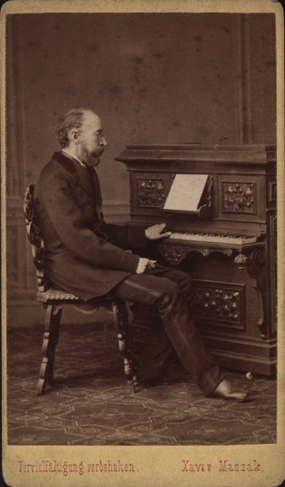 Portrait of the librettist and composer Franz Friedrich Richard Genée by Vienna . Photo studio Xaver Massak