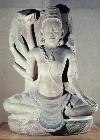 Shiva with Ten Arms, from Thap Banh It Temple, Binh Dinh, Vietnam by Vietnamese School