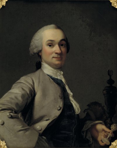 Portrait of Lorenz Spengler, Ivory Turner and Curator of the Royal Danish Kunstkammer by Vigilius Eriksen