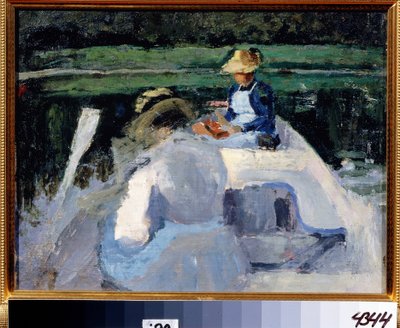 In the Boat by Viktor Elpidiforovich Borisov Musatov