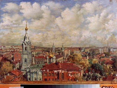 Moscow (Russia) - Painting by Viktor Jakovlevich Yakovlev (1844-?), Oil on Canvas, Russian Art by Viktor Jakovlevich Yakovlev