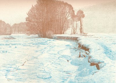 Winter on the Banks of the Garam, 1909 by Viktor Matirko