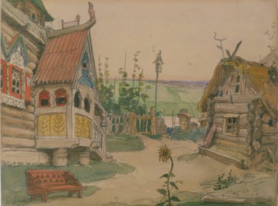 Berendeyevka. Stage Design for the Opera Snow Maiden by N. Rimsky-Korsakov by Viktor Mikhaylovich Vasnetsov