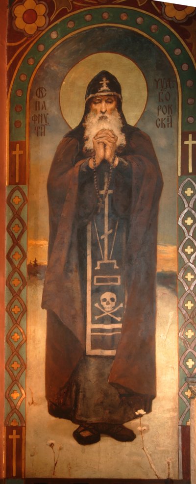 Saint Paphnutius of Borovsk by Viktor Mikhaylovich Vasnetsov