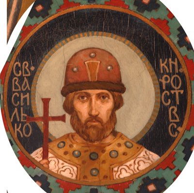 Saint Prince Vasilko Konstantinovich of Rostov, 1885-1896 by Viktor Mikhaylovich Vasnetsov