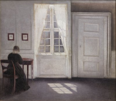 Room in Strandgade with Sunlight on the Floor by Vilhelm Hammershøi