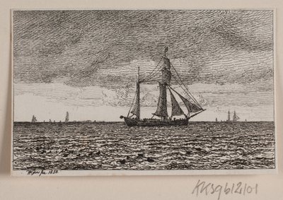 A Galleass Under Full Sail by Vilhelm Kyhn