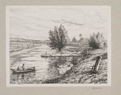 Scene by the Marne River by Vilhelm Kyhn