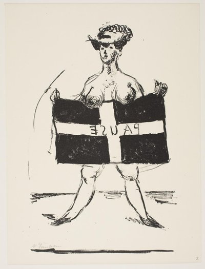 Page from "Klingens Kunstnermappe Nr. 2" by Vilhelm Lundstrøm