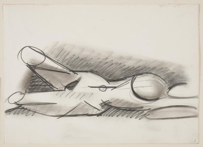 Lying Nude Woman, Head to the Right by Vilhelm Lundstrøm