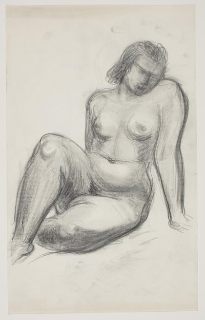 Seated Female Model by Vilhelm Lundstrøm