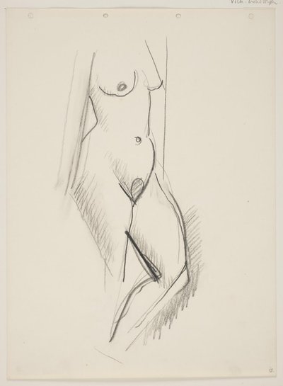 Standing Nude Woman, Facing Right by Vilhelm Lundstrøm