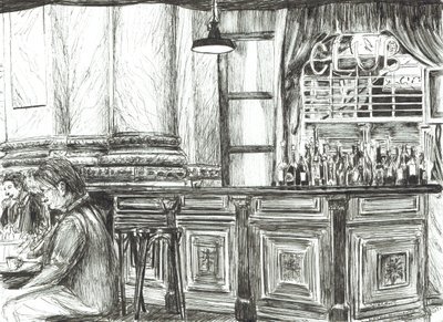 Cafe at the Royal Exchange, Manchester, 2011 by Vincent Alexander Booth