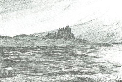 Duart Castle from Ferry by Vincent Alexander Booth