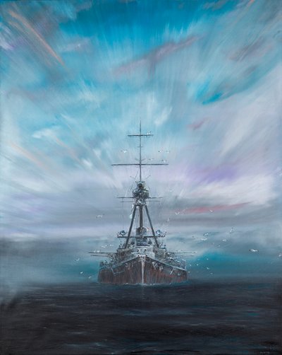 Iron Dog - SMS Derfflinger 1917 by Vincent Alexander Booth