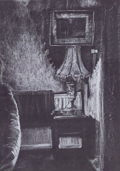 Lamp Lit Up by Candlelight by Vincent Alexander Booth