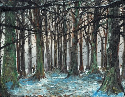 Stag and Runner Lyme Park by Vincent Alexander Booth