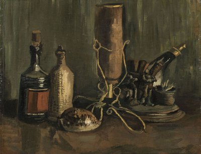 Still Life with Bottles and Shell by Vincent van Gogh