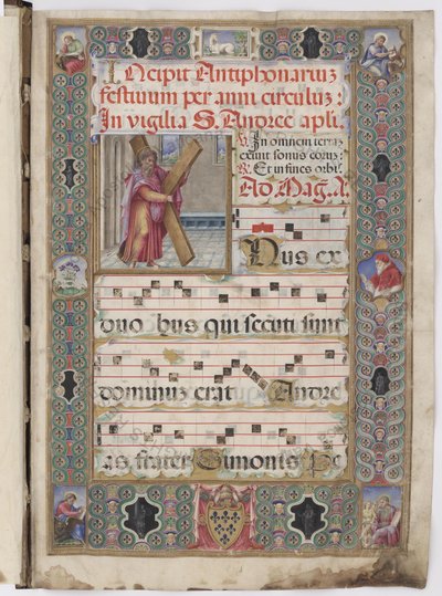 Antiphonary of the Sistine Chapel, Proper of Saints, Saint Andrew by Vincent Raymond