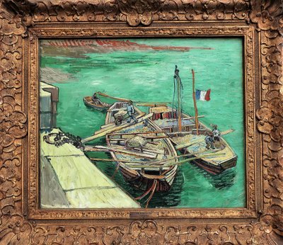 Rhone Boats by Vincent van Gogh