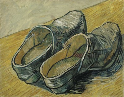 A pair of leather clogs by Vincent van Gogh
