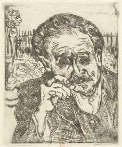 Dr. Gachet (Man with a Pipe) by Vincent van Gogh