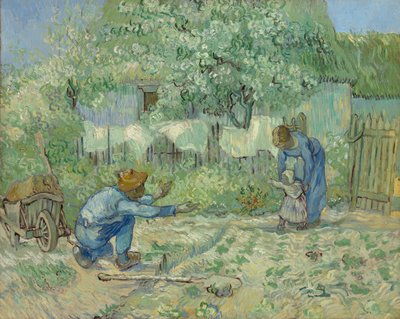 First Steps, after Millet by Vincent van Gogh