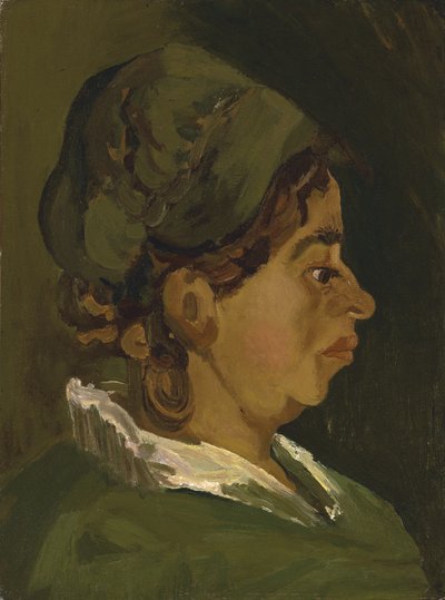 Head of a Peasant Woman: Right Profile by Vincent van Gogh