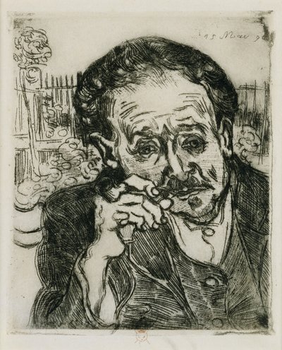 Man with a Pipe: Portrait of Doctor Gachet by Vincent van Gogh
