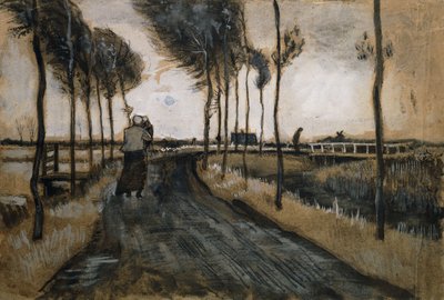 Landscape with Woman and Child by Vincent van Gogh