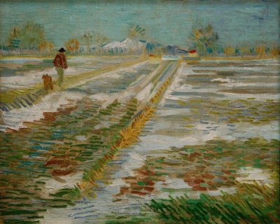 Landscape with Snow by Vincent van Gogh