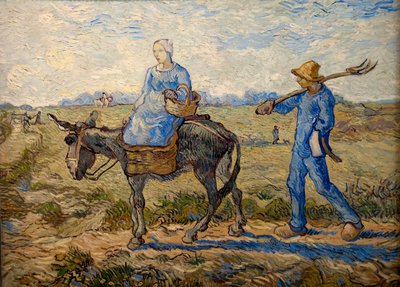 Morning. Going to Work (after Millet) by Vincent van Gogh