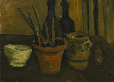 Still Life with Brushes in a Flowerpot by Vincent van Gogh