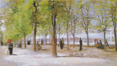 Terrace in the Luxembourg Gardens by Vincent van Gogh