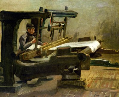 Weaver at the Loom, Facing Right by Vincent van Gogh