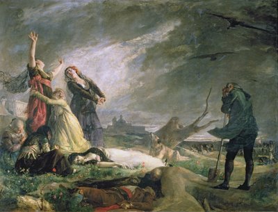 Burial at La Moncloa in May 1808 by Vincente Gonzalez Palmaroli