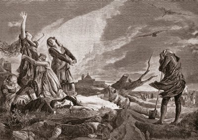 Spanish War of Independence: Funeral in La Moncloa, Madrid on May 3 by Vincente Gonzalez Palmaroli