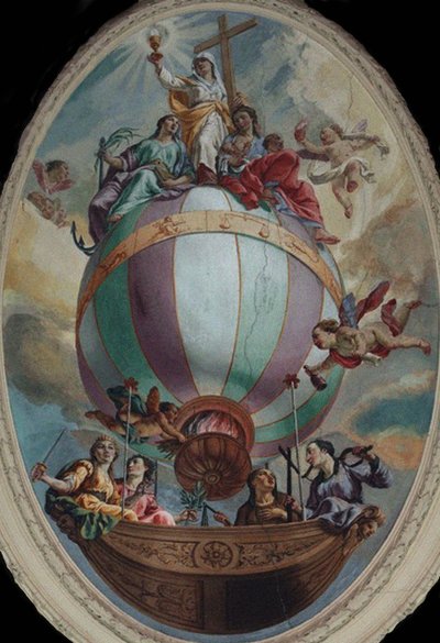 Virtue on a Balloon by Vincenzo Angelo Orelli